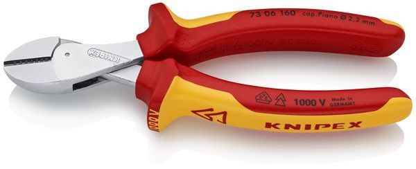Knipex X-Cut Kompakt VDE Seitenschneider (73 06 160)
