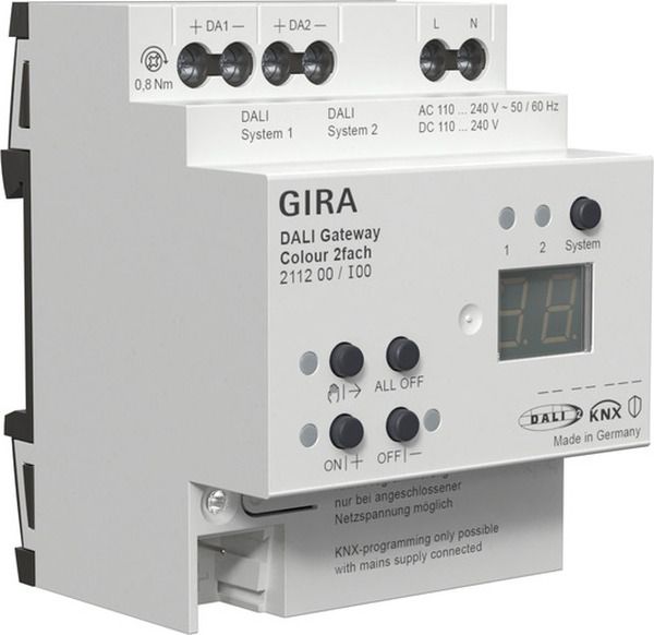 Gira 211200 Colour 2f REG KNX-S Gateway (211200)