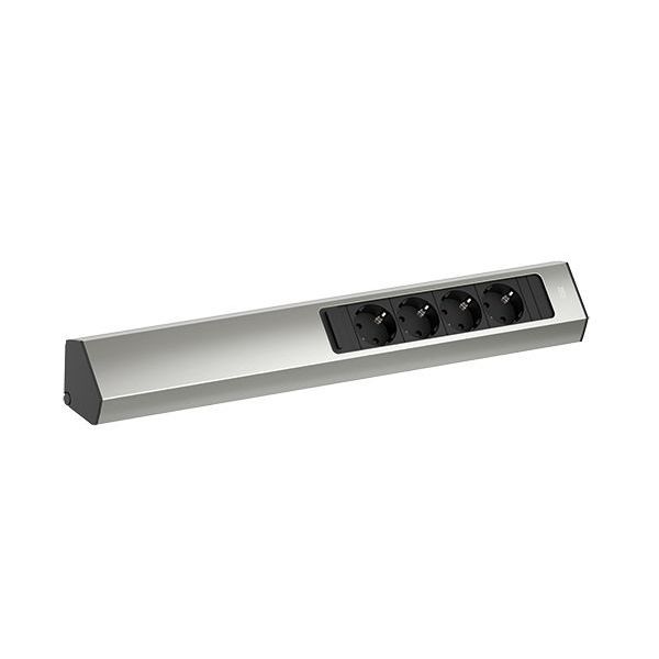Bachmann CASIA 2 4xCEE7/3 2,0m AEH Edelstahl-Opti Wandkanalsteckdose (932.004)