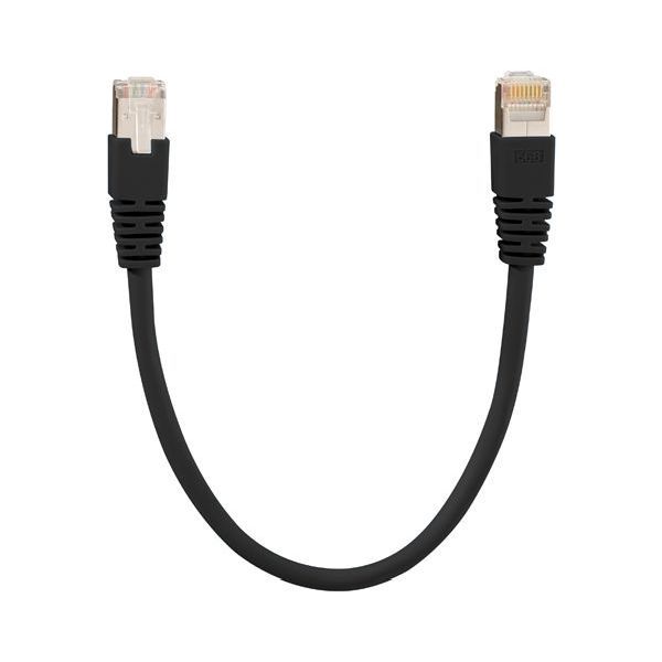 Rutenbeck PK Cat.6A iso U 6 kV HF 1,0 m sw Patchkabel (23510210)