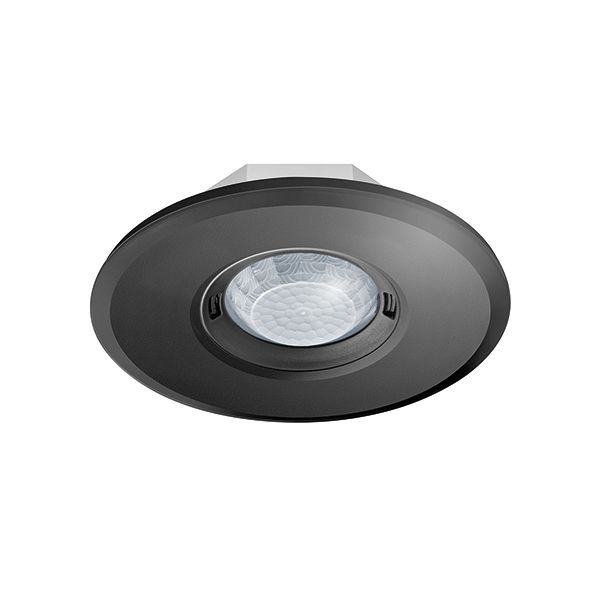 EsyLux PD-FLAT 360i/8 LARGE ROUND BK Decken-Präsenzmelder (EP10428753)