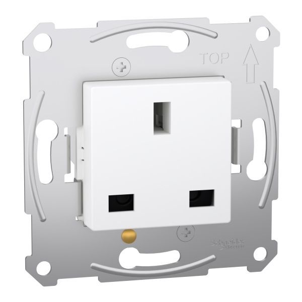 Merten 13A AC 250V 2-polig + E Steckdoseneinsatz British-Standard (MTN2120-0000)