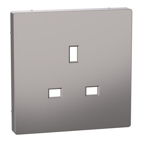 Merten Steckdosenein. Nickelmetallic System D. Zentralplatte British-Standard (MTN2120-6050)