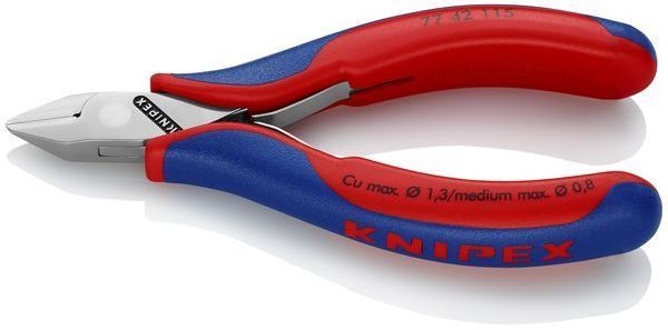Knipex mit durchgestecktem Gelenk 115mm Elektronik-Seitenschneider (77 42 115) Knipex mit durchgestecktem Gelenk 115mm Elektronik-Seitenschneider (77 42 115)