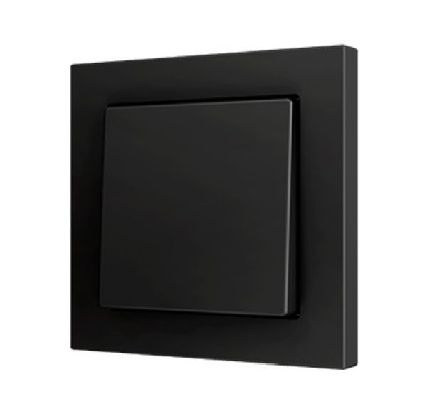 Zennio ZS55 Soft für 1 Binäreing. 55x55 sw Taster (ZS551PB1A)