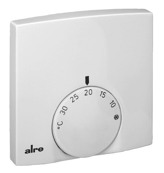 Alre-It RTBSB-201.010 5-30°C Wechsler AP-Raumtemperaturregler flach (MA300200)