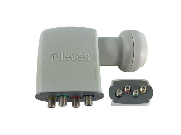 TELEVES SP44EN Quattro RM 0,3 dB typ. LNB 40mm ABAKUS (747102)