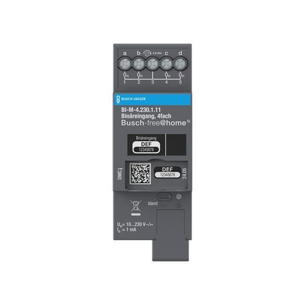 Busch-Jaeger BI-M-4.230.1.11 4fach 10-230V REG Binäreingang (2CDG510016R0021)