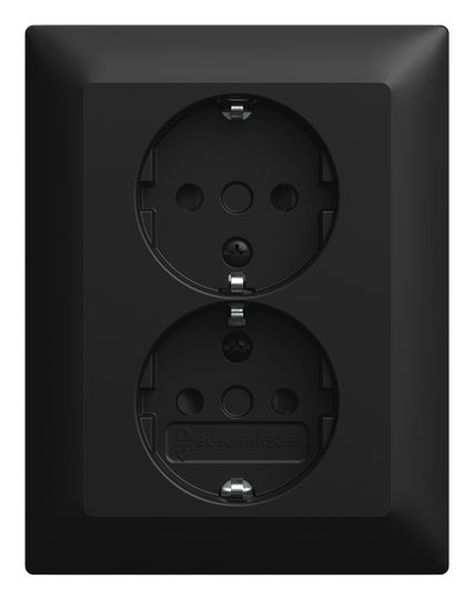 Busch-Jaeger 202 EUJRB-915 v. Abdk.Safety+ o. Spreize Doppelsteckdose SCHUKO (2TKA00005988)
