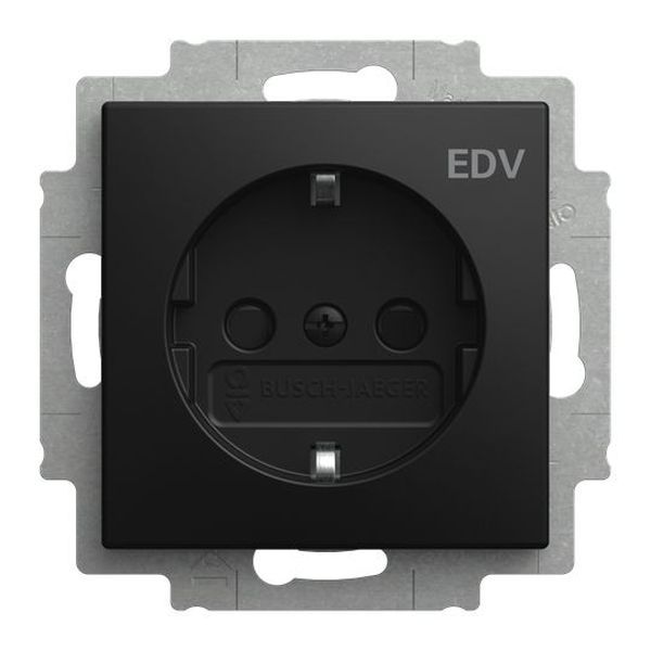 Busch-Jaeger 20 EUCB/DV-915 m.Aufdruck"EDV" Safety+ Steckdoseneinsatz SCHUKO (2CKA002013A5534)