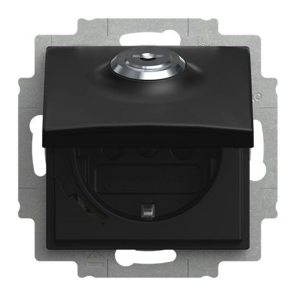 Busch-Jaeger 20 EUKBSL-915 Klappdeckel+SchlossSafety+ Steckdoseneinsatz SCHUKO (2CKA002018A1588)