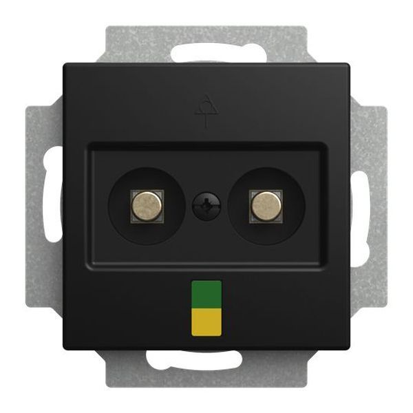Busch-Jaeger 2095 UC-915 2-fach schwarz matt UP-Potentialausgleichsstecker (2CKA002495A0100)