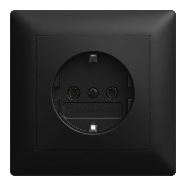 Busch-Jaeger 20 EUJ-915 SCHUKO Vollplatte sw matt UP-Steckdose SCHUKO (2CKA002011A6345)