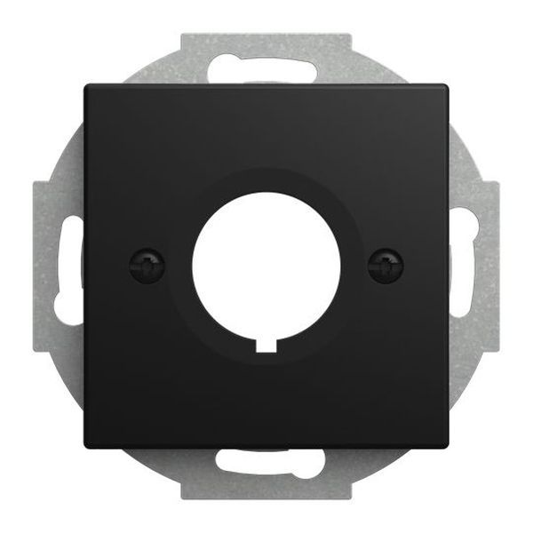 Busch-Jaeger 2533-915 m. Tragring schwarz matt Zentralscheibe (2CKA001724A4464)