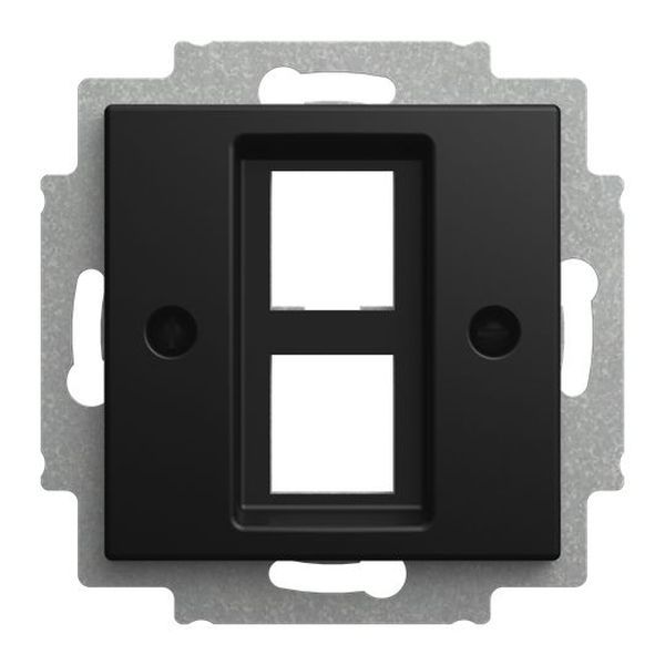 Busch-Jaeger 2561-02-915 m.Tragring 2-f Modular-Jack Zentralscheibe (2CKA001753A0242)