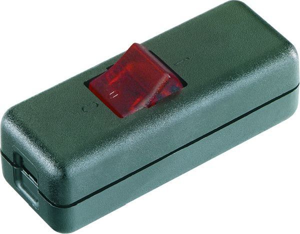 Bachmann 924.327 2polig schwarz/rot Schnurzwischenschalter (924.327)