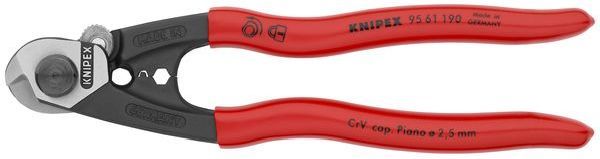 Knipex pol. plast. 190mm Drahtseilschere (95 61 190) Knipex pol. plast. 190mm Drahtseilschere (95 61 190)