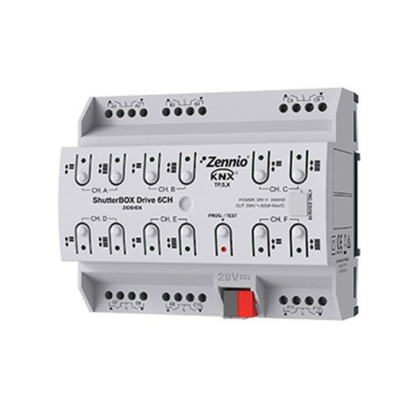 Zennio ShutterBOX Drive 6CH Jalousieaktor (ZIOSHD6)