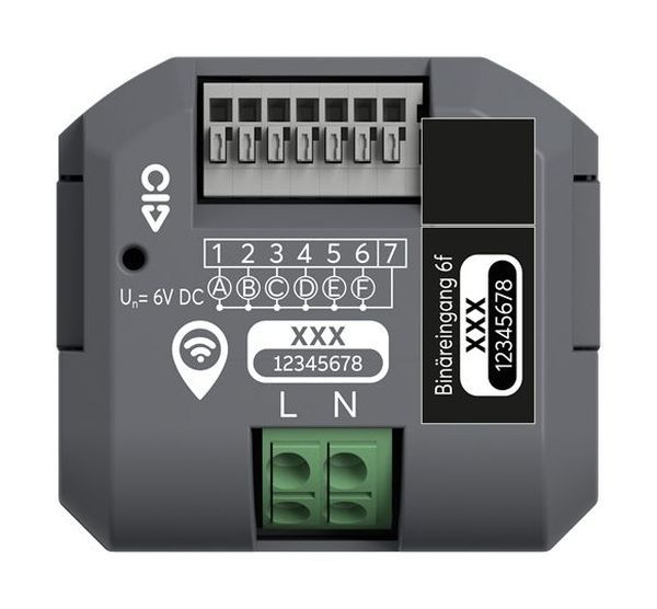 Busch-Jaeger 62870/6.0 U-WL 6-fach UP WL grau/anthr Binäreingang (2CKA006710A0042)