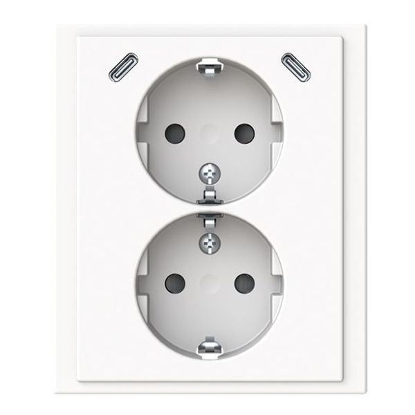 Busch-Jaeger 202EUJRB2USBC-84Safety+m.2xUSBC studiows Doppelsteckdose SCHUKO (2TKA00006020)