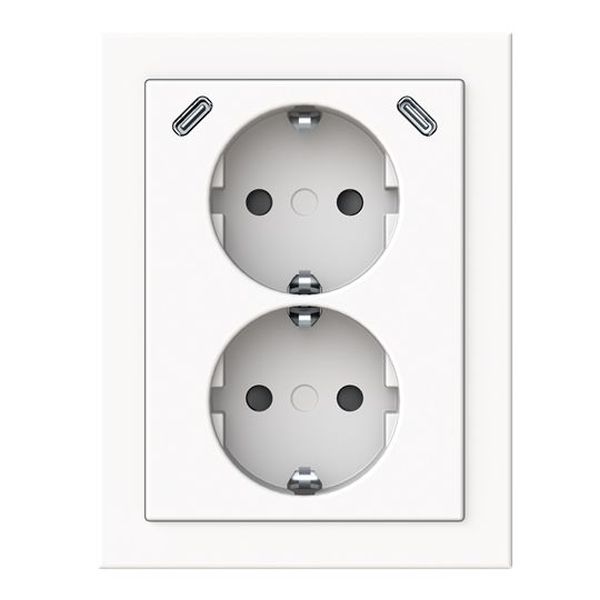 Busch-Jaeger 202EAPJB2USBC-84Safety+m.2xUSBC studiows Doppelsteckdose SCHUKO (2TKA00006023)