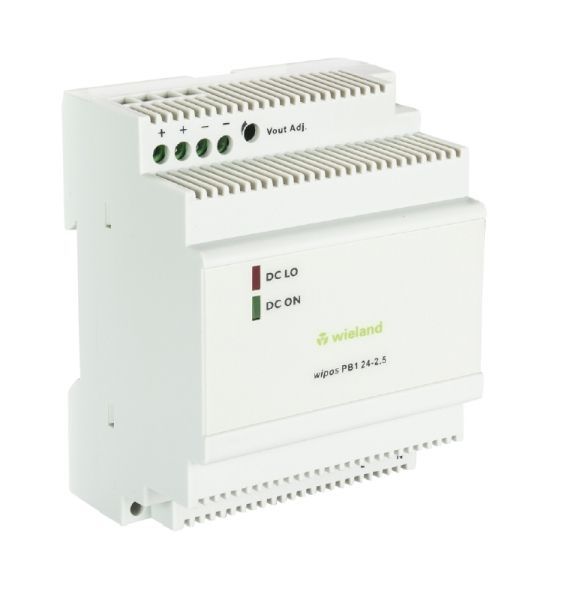 Wieland wipos PB1 24-2.5 1phasig 24VDC 2,5A Schaltnetzteil (81.000.6330.0) Wieland wipos PB1 24-2.5 1phasig 24VDC 2,5A Schaltnetzteil (81.000.6330.0)