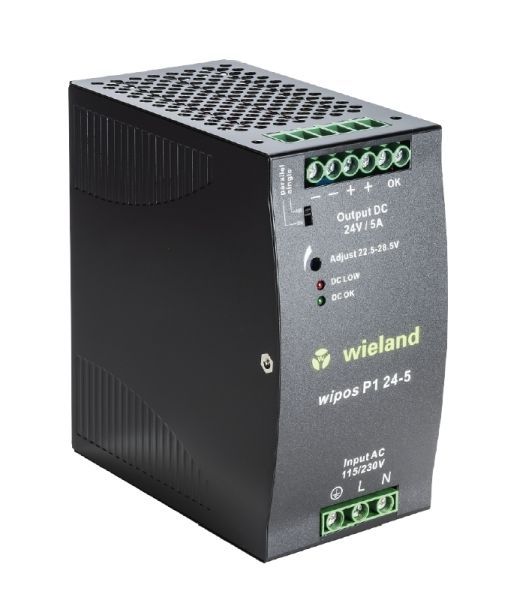 Wieland wipos P1 24-5 1phasig 24VDC 5A Schaltnetzteil (81.000.6130.0)