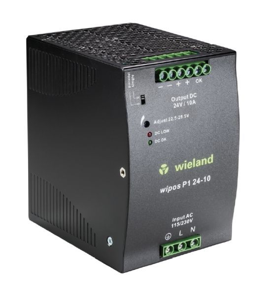 Wieland wipos P1 24-10 1phasig 24VDC 10A Schaltnetzteil (81.000.6140.0)