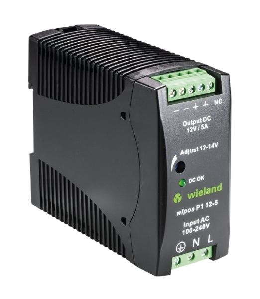 Wieland wipos P1 12-5 1phasig 12VDC 5A Schaltnetzteil (81.000.6132.0)