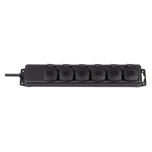 Brennenstuhl IP44 4fach schwarz 2m H07RN-F 3G1,5 Steckdosenverteiler (1159960)