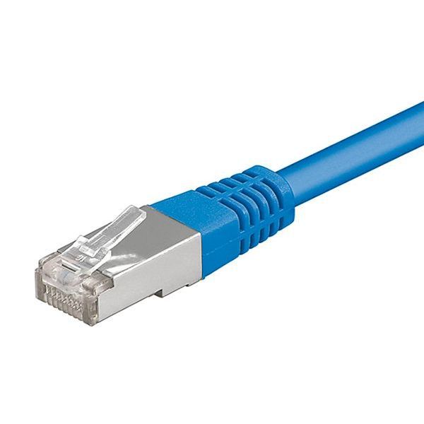EsyLux Verbindungskabel RJ45 10.0m blau Patchkabel (EQ10019999)