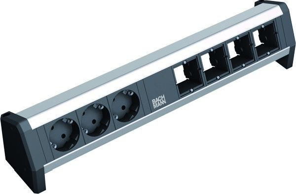 Bachmann DESK 3xCEE7/3 4xABD KS GST 18 Steckdosenleiste (902.003)