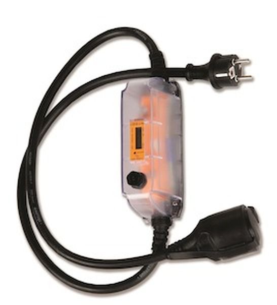 KDK Stecker-Kupplung Schuko 16A Zähler RZ Wechselstrom-Zwischensteckerzähler (460516ZS-R-FLEX)