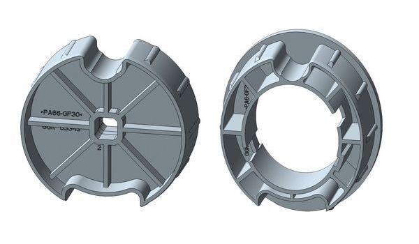 Rademacher AM45-D78FR D78/45 Flach-/Rundnut Adapter/Mitnehmer (93780135)