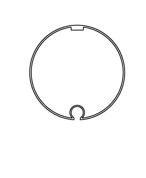 Rademacher AM60-D78R D78/60 Rundnut im Polybeutel Adapter/Mitnehmer (93780140)