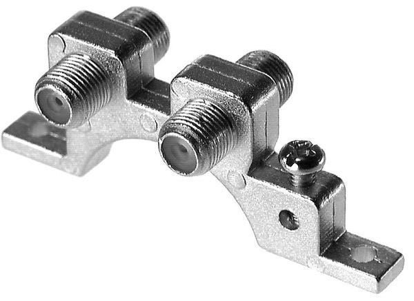 Axing CFA 9-00 für Wandmontage mit Erdklemmen Doppel-F-Verbinder (CFA00900)