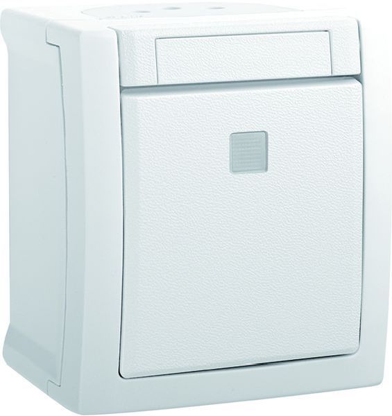 HHG 90591163-DE transparente Kalotte Wechselschalter bel. FR-AP weiß (90591163-DE)