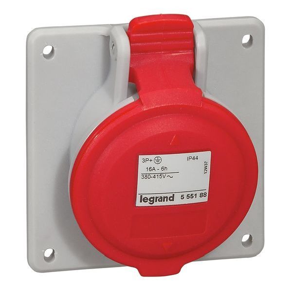 Legrand 555188 4P 16A 415V rot IP44 CEE-Steckdose (555188)