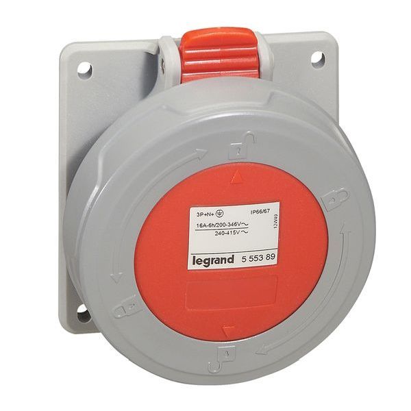 Legrand 555489 5P 32A 415V rot IP67 CEE-Steckdose (555489)