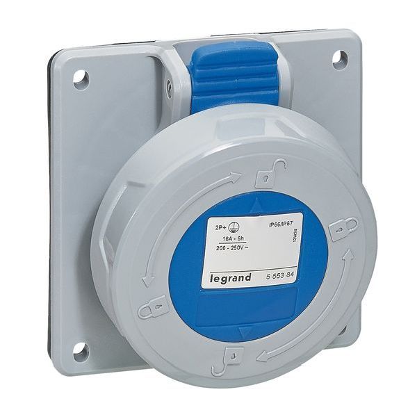 Legrand 555384 3P 16A 230V blau IP67 CEE-Steckdose (555384)