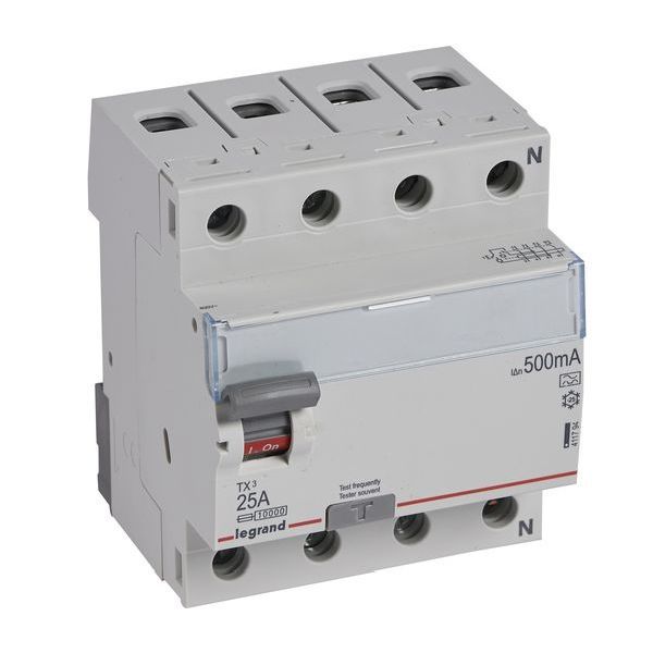 Legrand 411794 TX3 25A 4P 500MA A FI-Schutzschalter (411794)
