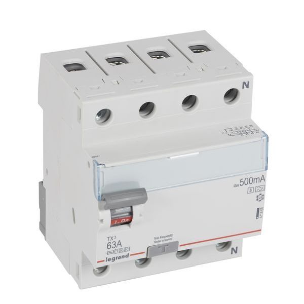 Legrand 411808 TX3 63A 4P 500MA A-S selektiv FI-Schutzschalter (411808)