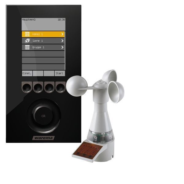 Warema Wisotronic 1-Kanal schwarz m. Multisense Sonnenschutzsteuerung (1002841)