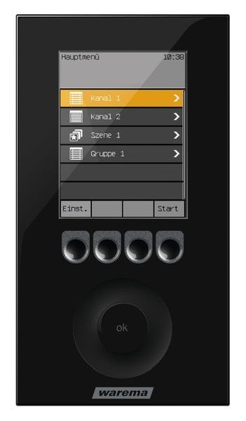 Warema Wisotronic 3-Kanal REG schwarz Sonnenschutzsteuerung (1002849)