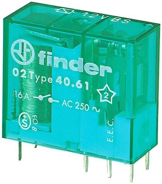 Finder m.einer Spule 1 Wechsler f.16A Spule 24V bistabiles Printrelais (40.61.6.024.4000)
