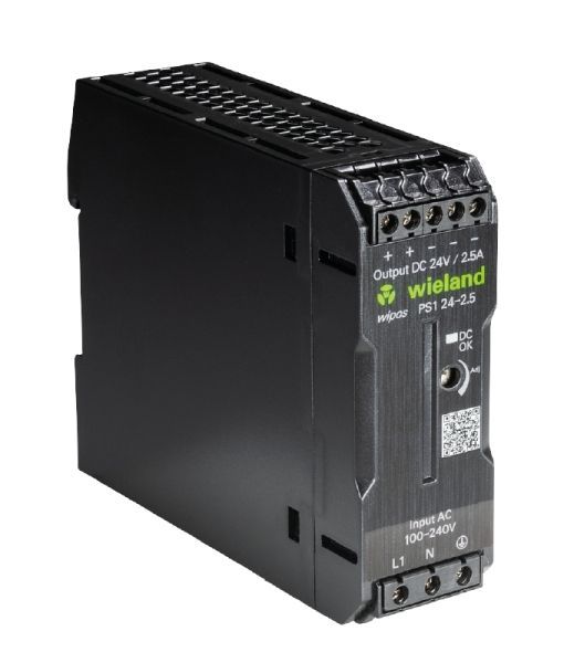 Wieland wipos PS1 24-2,5 1phasig 24VDC 2,5A Schaltnetzteil (81.000.6520.0)
