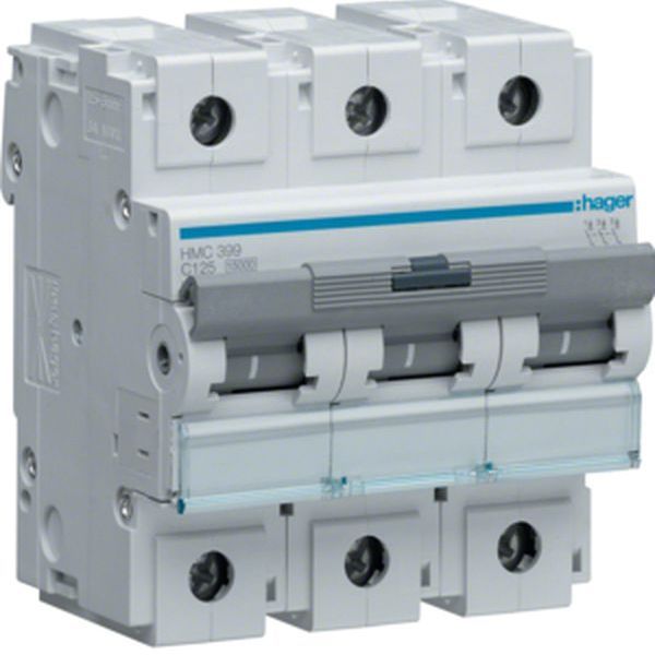 Hager HMC399 3polig C125A 4,5M 15kA Leitungsschutzschalter (HMC399)