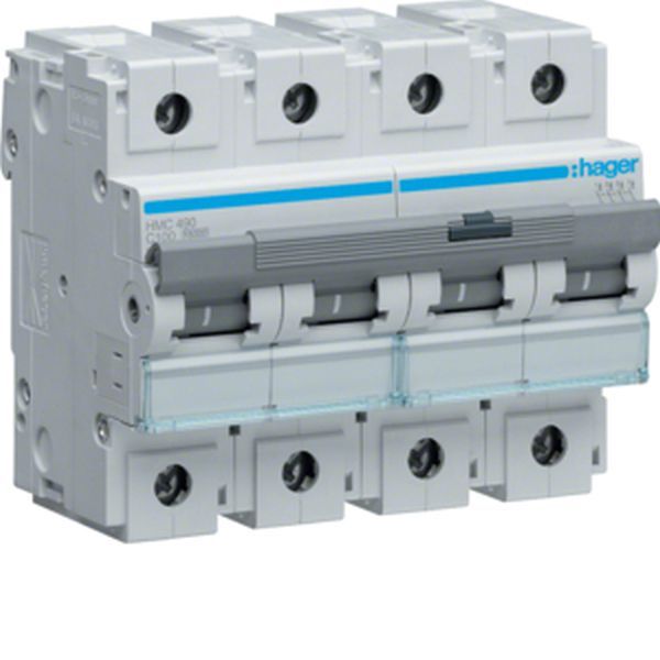 Hager HMC490 4polig C100A 6M 15kA Leitungsschutzschalter (HMC490)