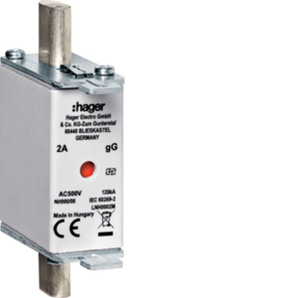 Hager LNH0032M NH000 gG 500V 32A K-Melder NH-Sicherungseinsatz (LNH0032M)