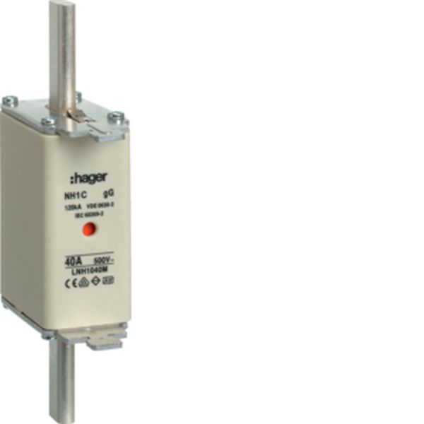 Hager LNH1040M NH1C gG 500V 40A K-Melder NH-Sicherungseinsatz (LNH1040M)